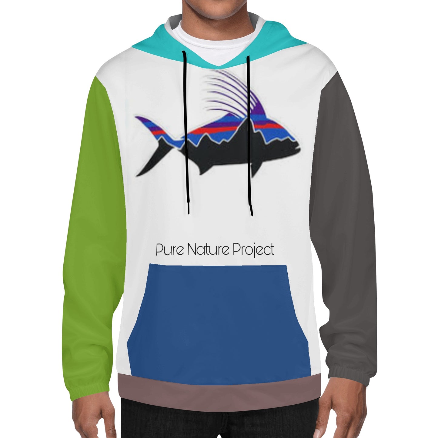 Pure Nature Project Men's Lightweight All Over Printing Hoodie Sweatshirt