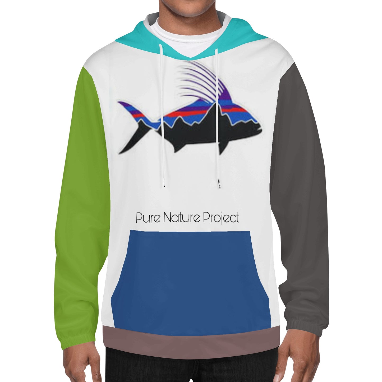 Pure Nature Project Men's Lightweight All Over Printing Hoodie Sweatshirt