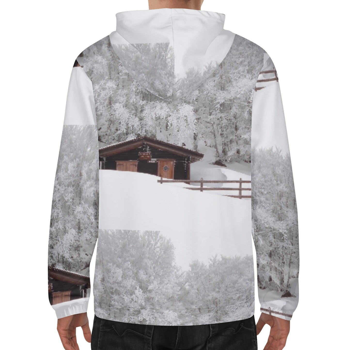 Pure Nature Project Monte Capraro Mens Lightweight All Over Printing Hoodie Sweatshirt