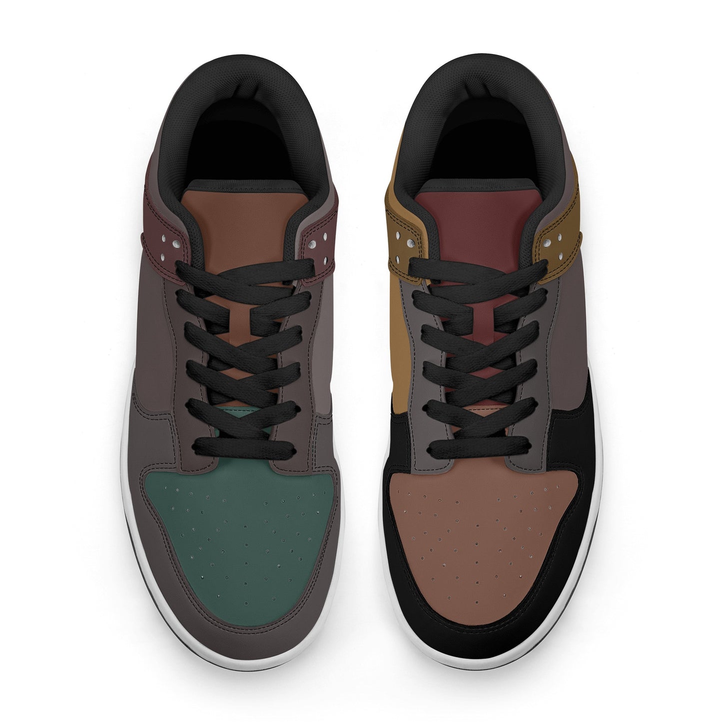 Pure Nature Project autumn leaves Mens Dunk Stylish Low Top Leather Sneakers