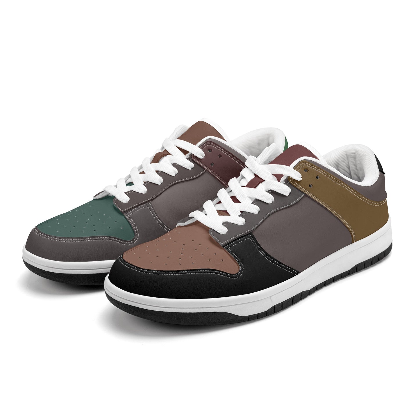 Pure Nature Project autumn leaves Mens Dunk Stylish Low Top Leather Sneakers
