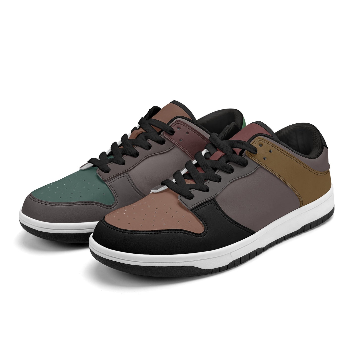 Pure Nature Project autumn leaves Mens Dunk Stylish Low Top Leather Sneakers