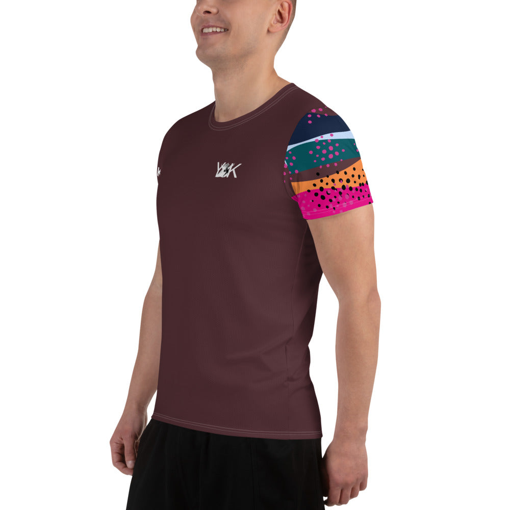 Yak cioccolato T-shirt sportiva uomo