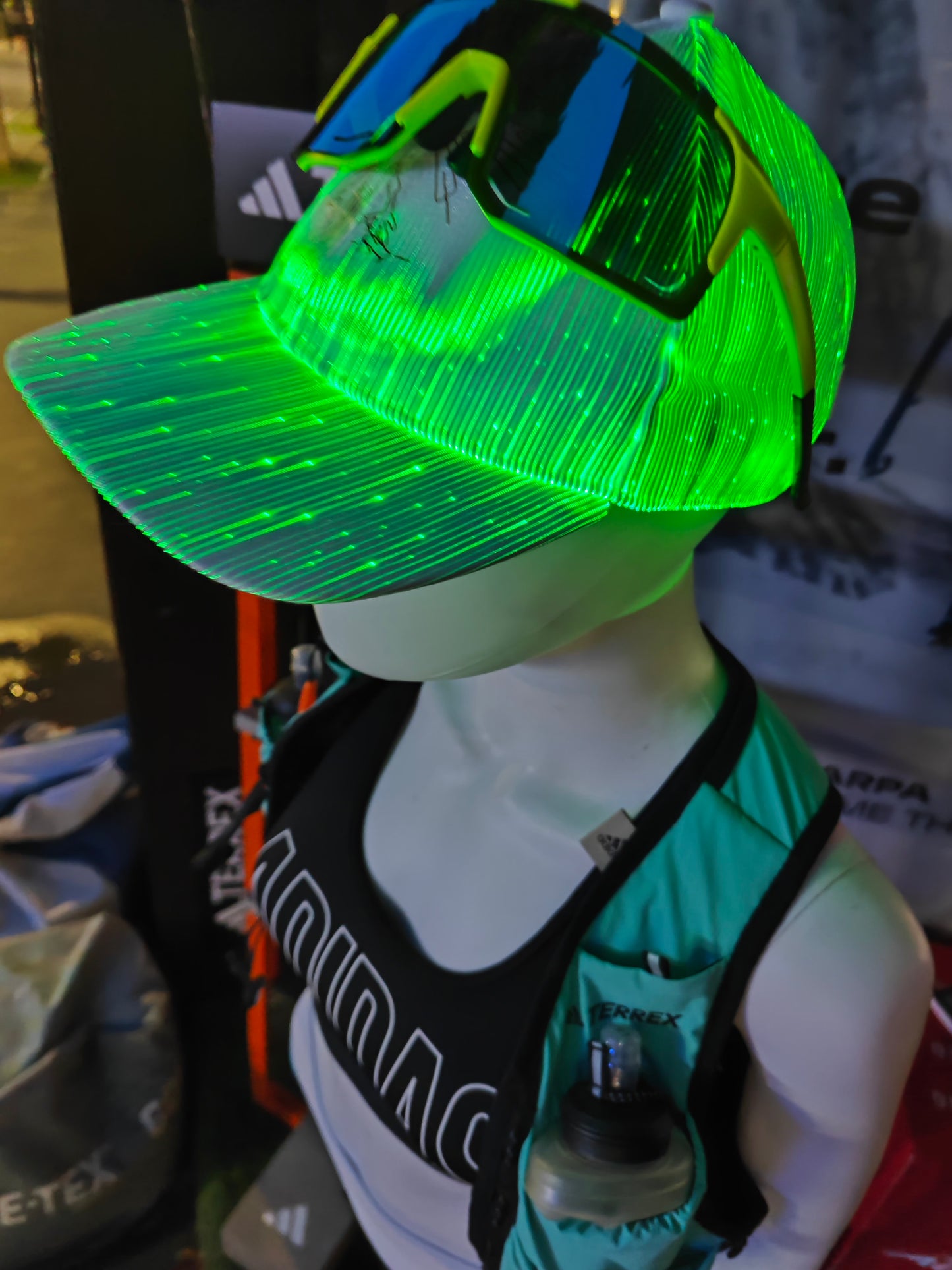 Pure Nature project Led cap safety and run look