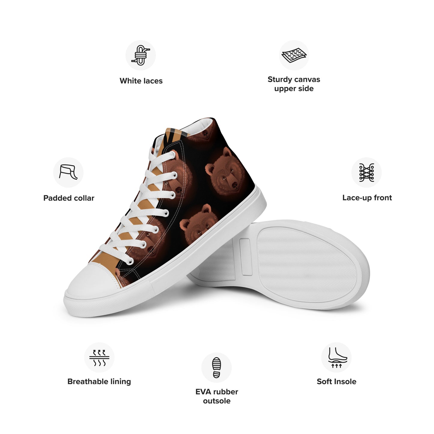 Pure Nature Project ORSO Marsicano Sneakers alte in tela da uomo