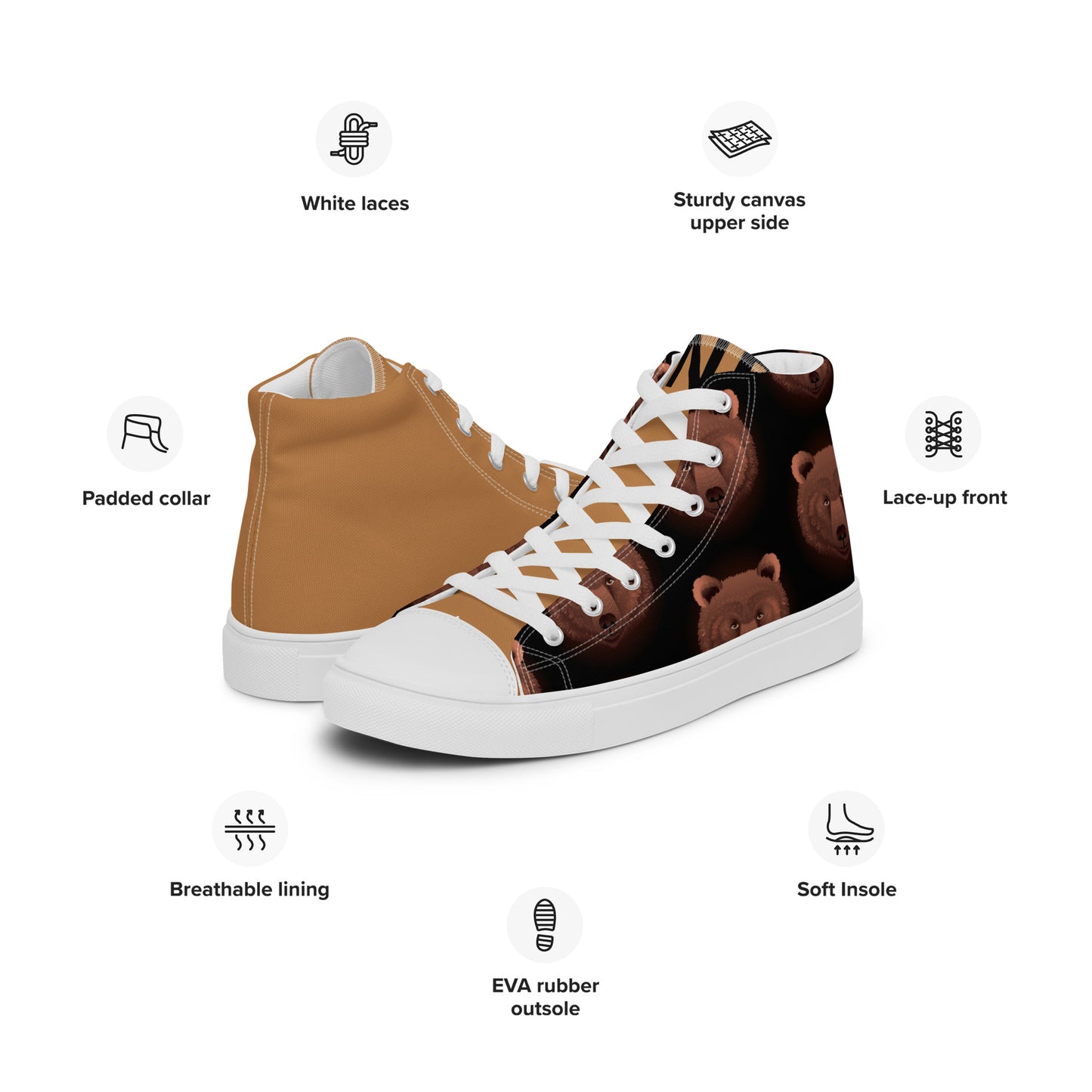 Pure Nature Project ORSO Marsicano Sneakers alte in tela da uomo