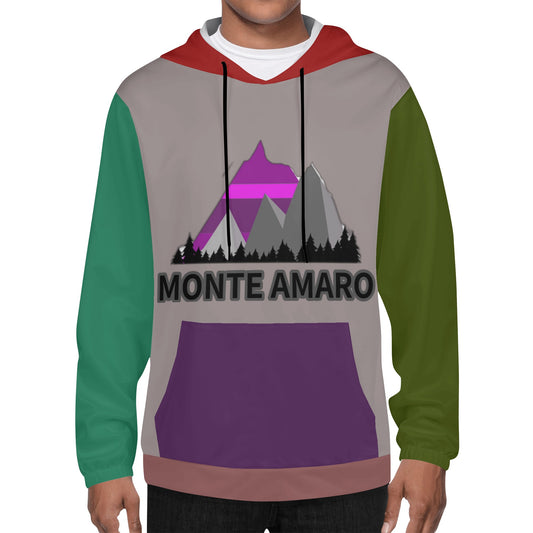 Pure Nature Project Monte Amaro Men's Lightweight All Over Printing Hoodie Sweatshirt