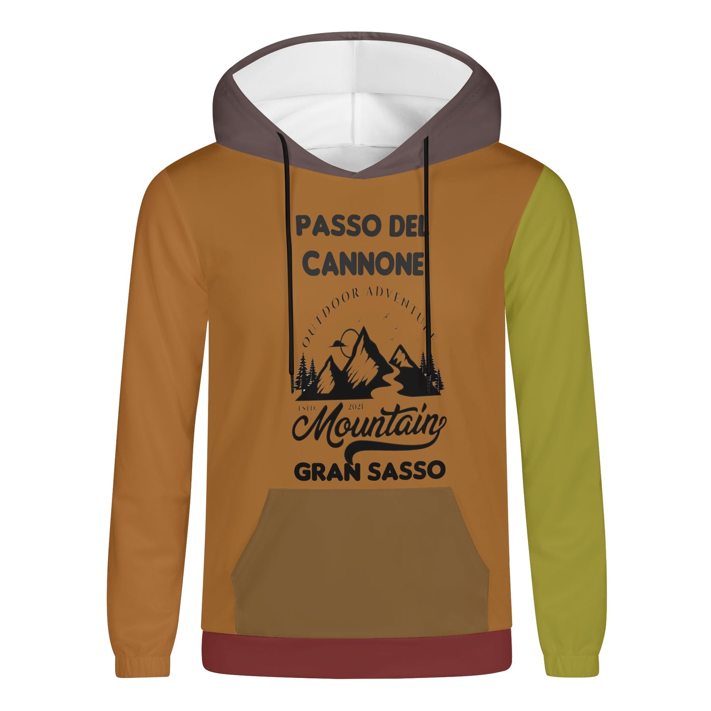 Pure Nature Project Passo del Cannone Mens Lightweight All Over Printing Hoodie Sweatshirt