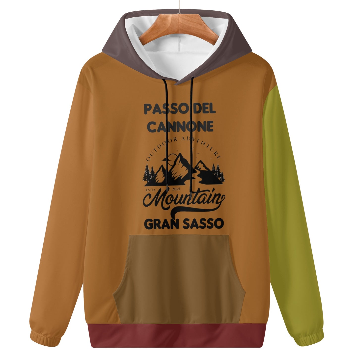 Pure Nature Project Passo del Cannone Mens Lightweight All Over Printing Hoodie Sweatshirt