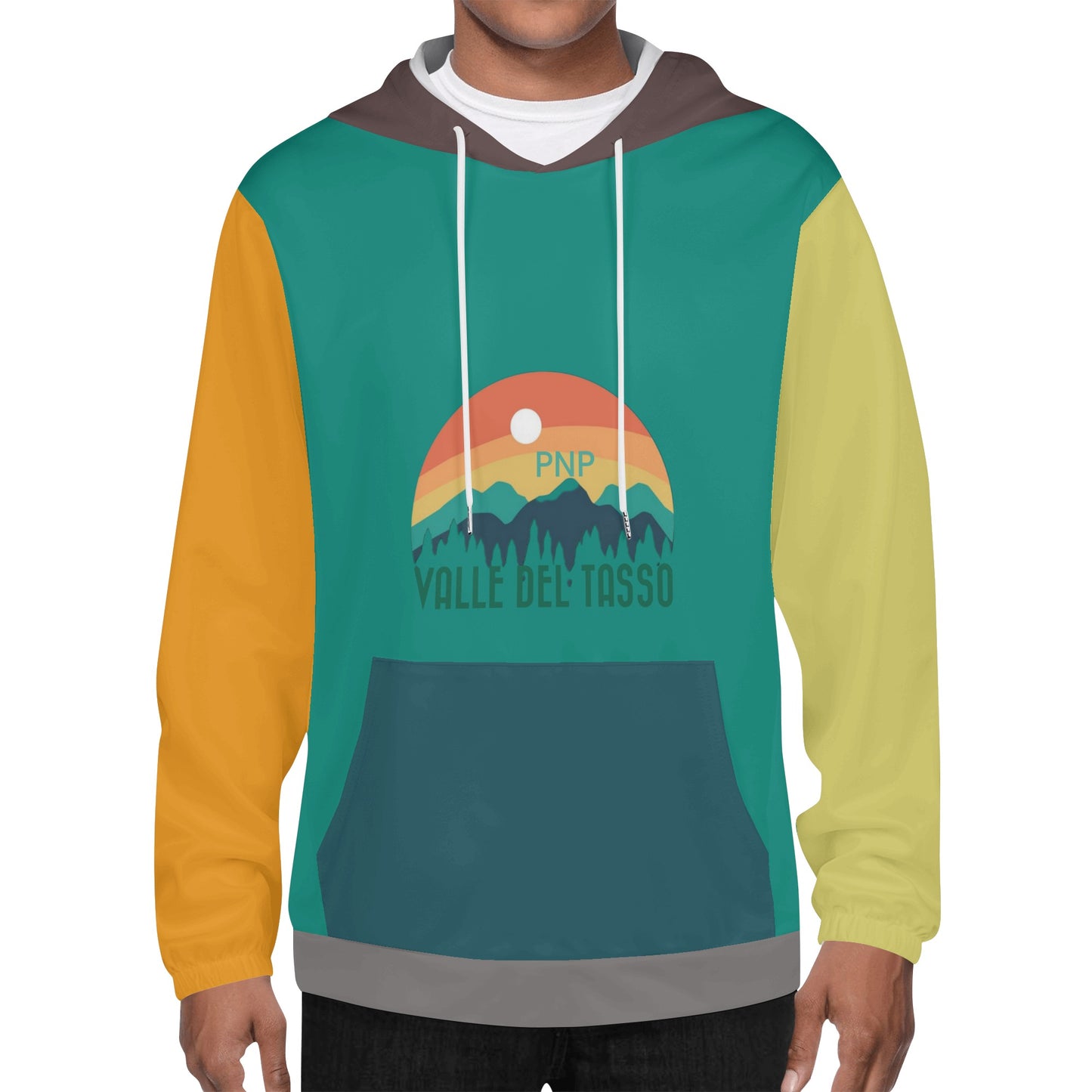 Pure Nature Project Valle del Tasso Mens Lightweight All Over Printing Hoodie Sweatshirt