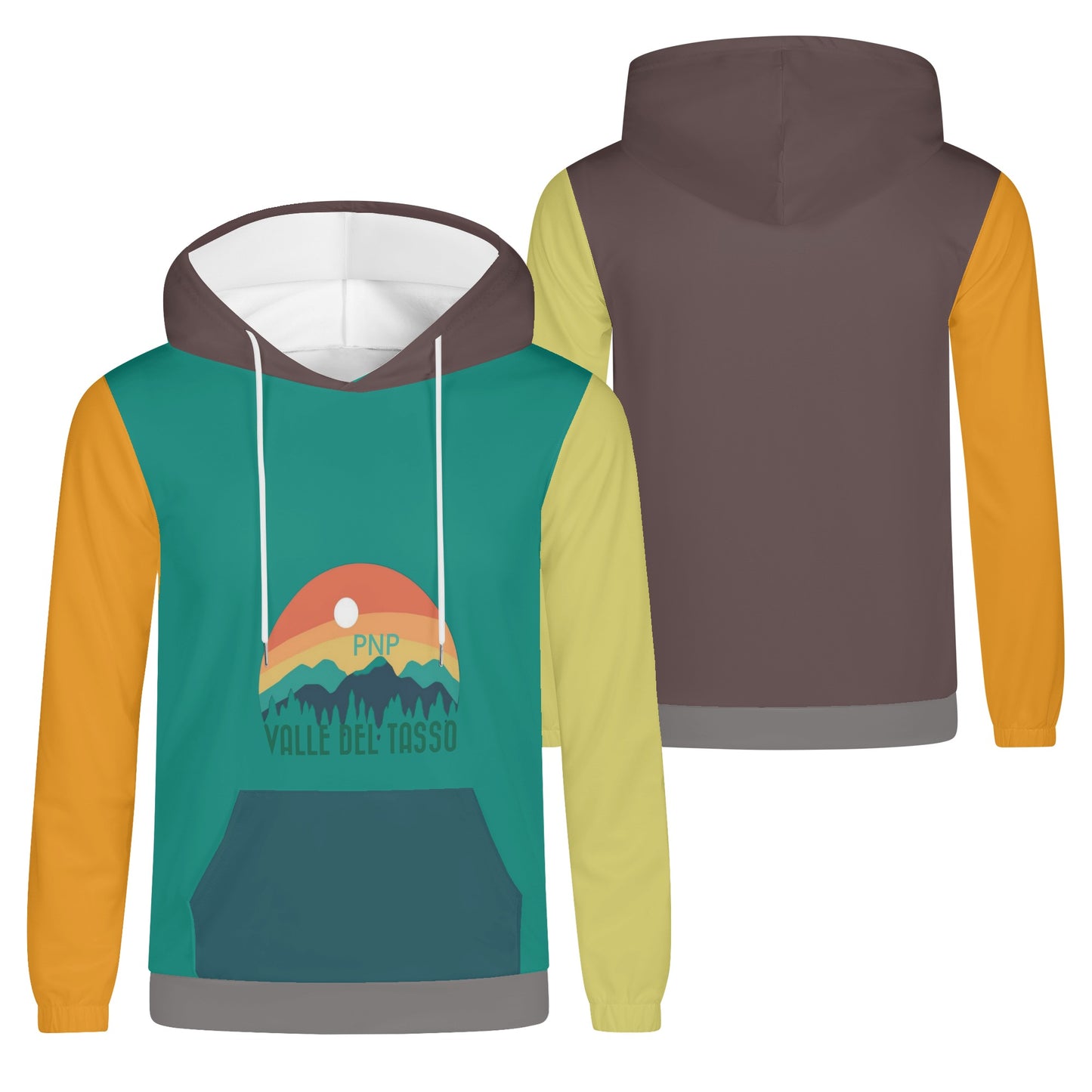 Pure Nature Project Valle del Tasso Mens Lightweight All Over Printing Hoodie Sweatshirt