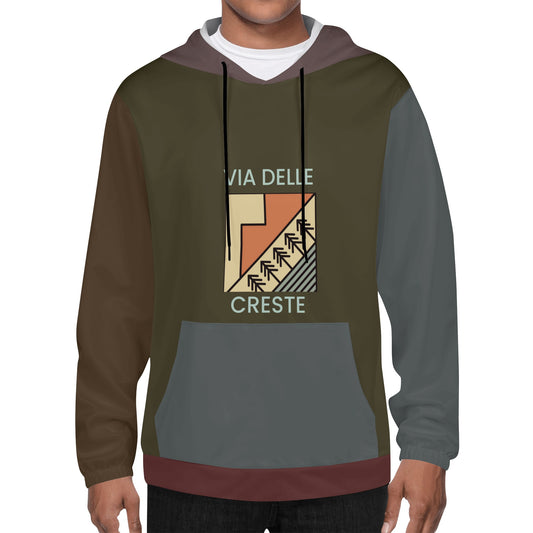 Pure Nature Project Via delle Creste Mens Lightweight All Over Printing Hoodie Sweatshirt