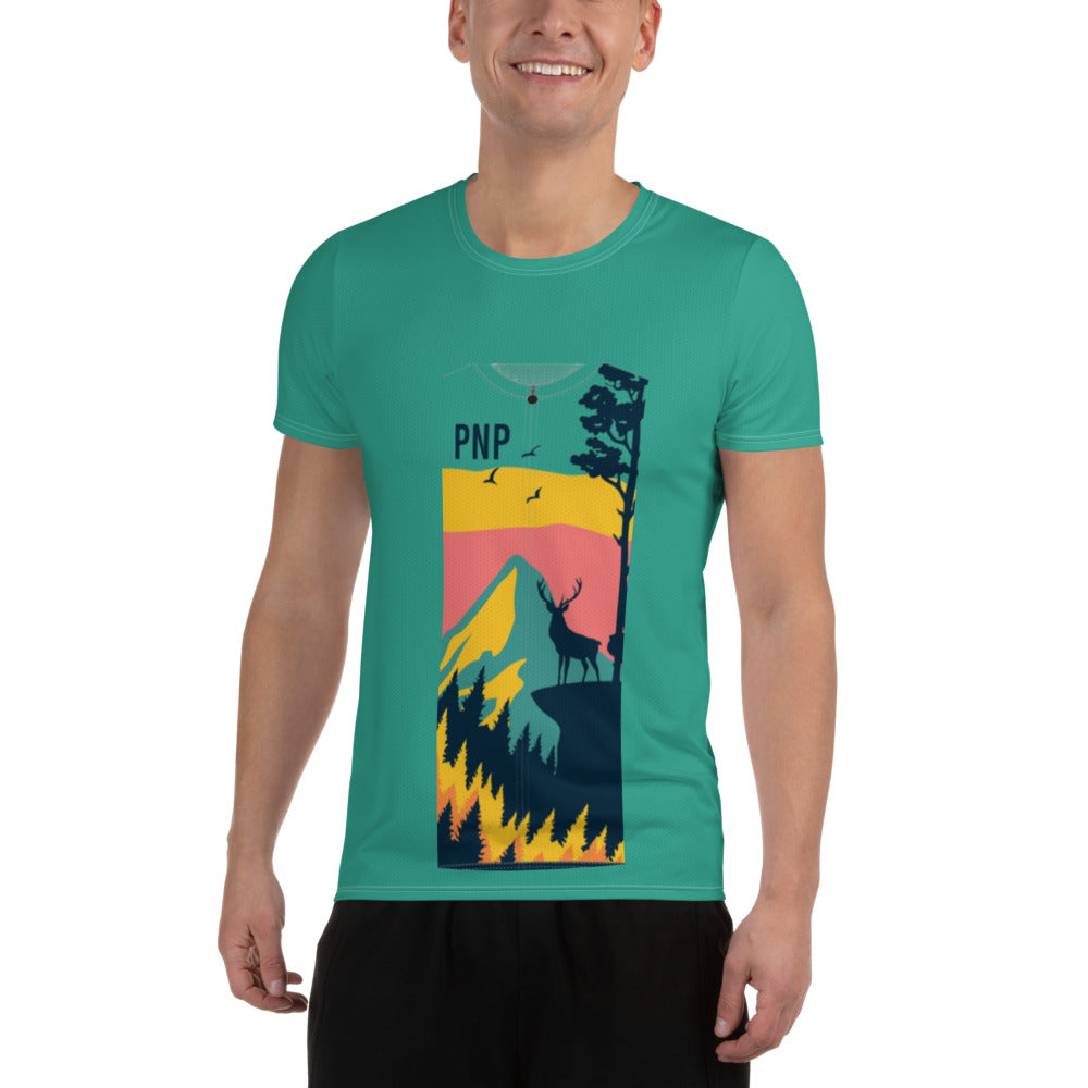 YAK cervo T-shirt sportiva uomo