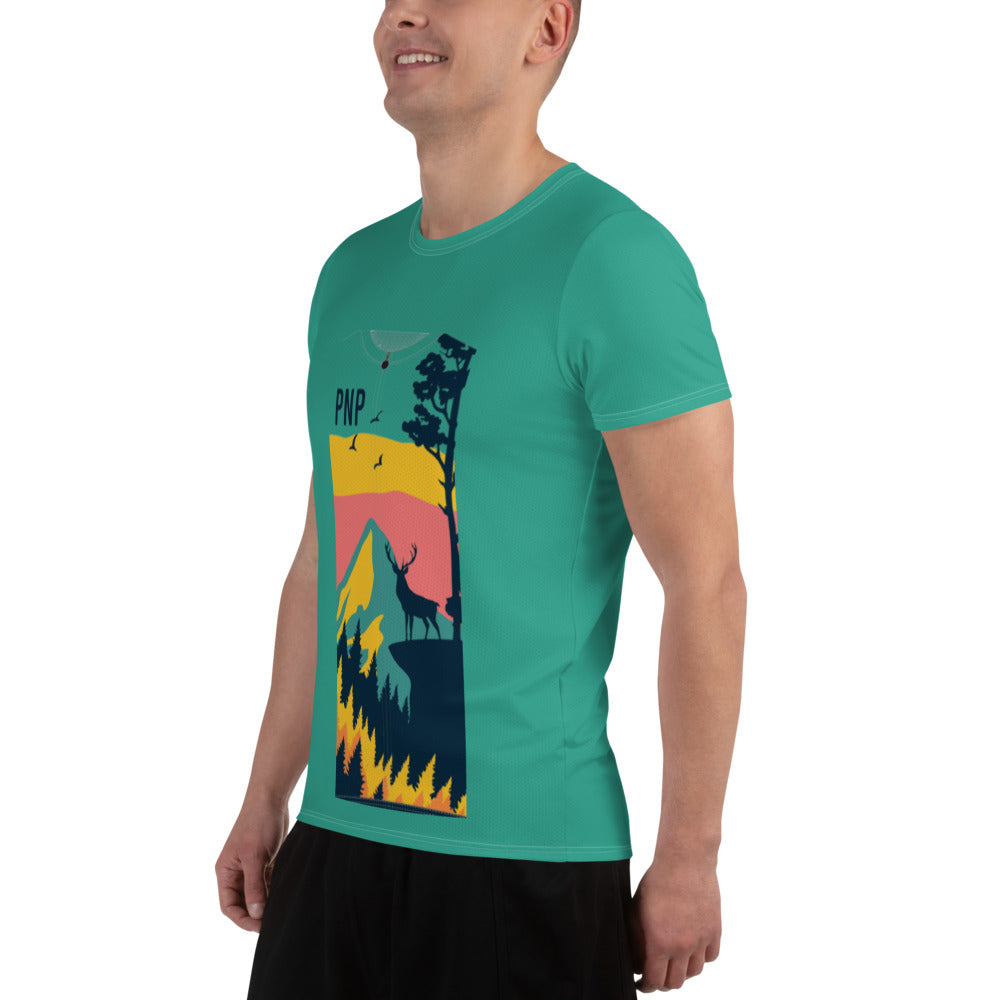 YAK cervo T-shirt sportiva uomo