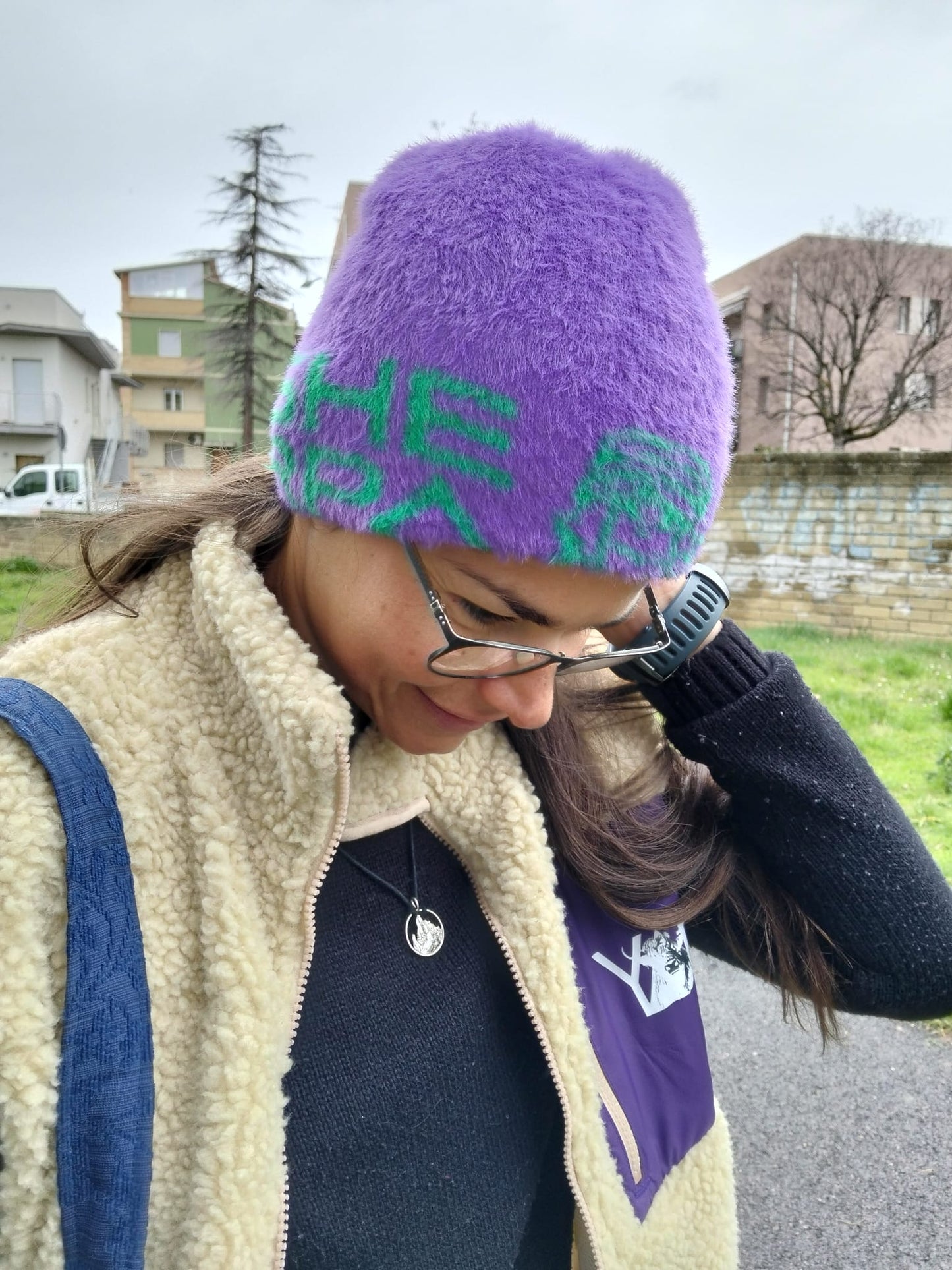 YAK smanicato unisex poliestere SHERPA pelo lungo