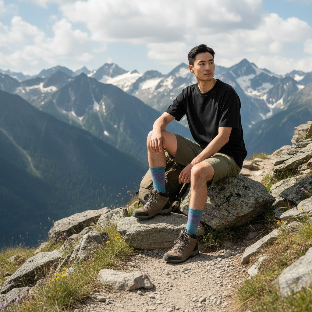 calze , Socks YAK altezza crew Mountain, mtb, life style