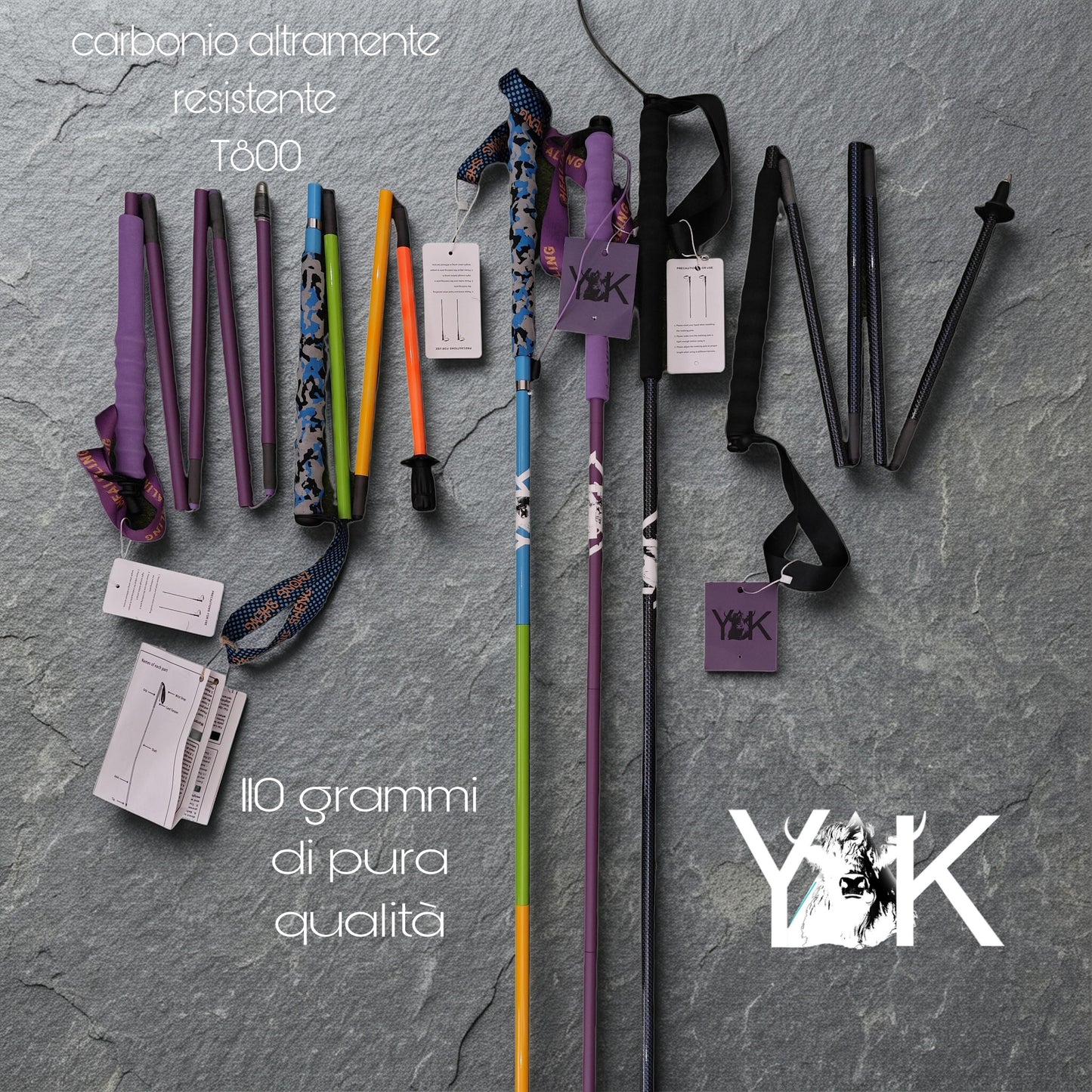 YAK trekking carbon poles