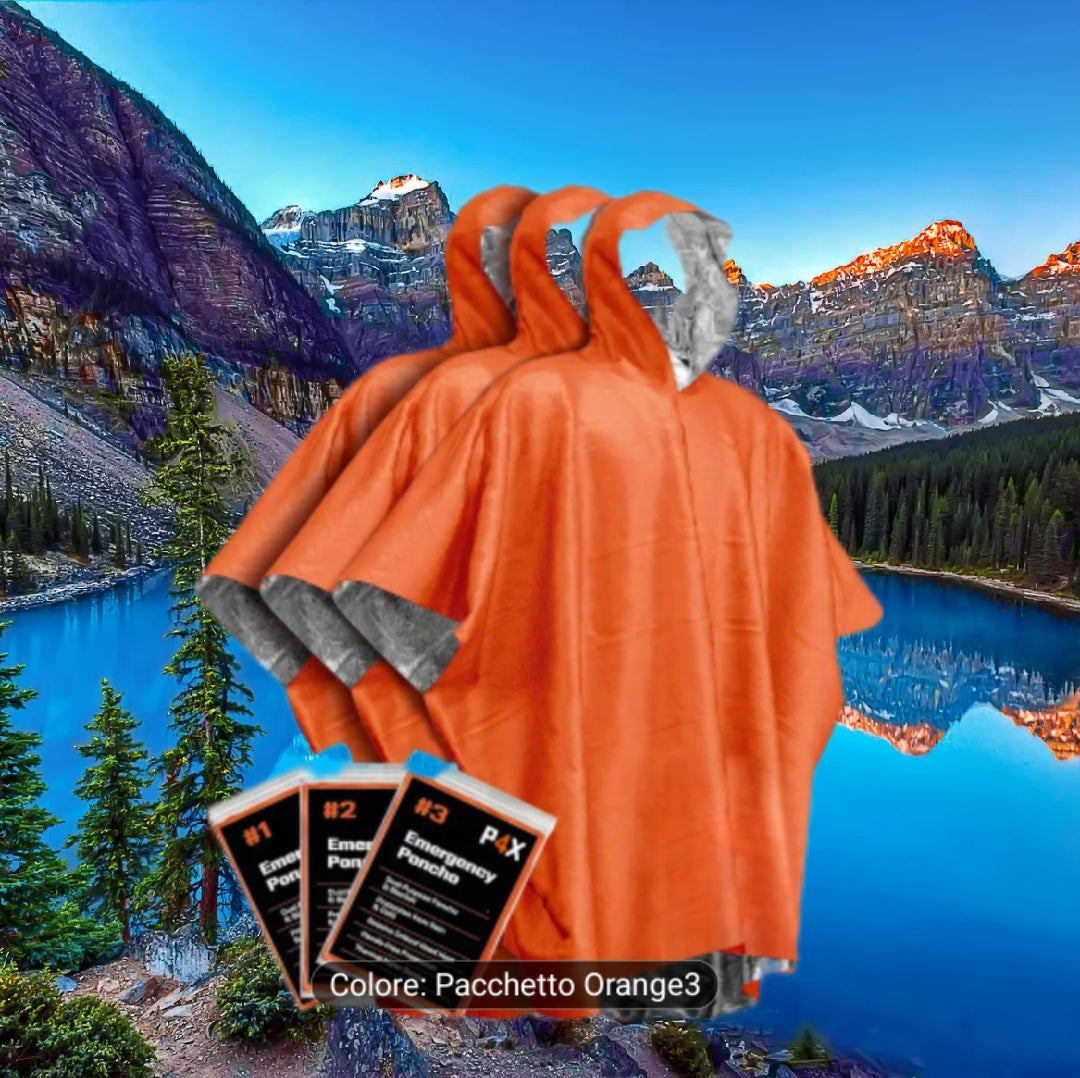 Pure Nature Project poncho Orange