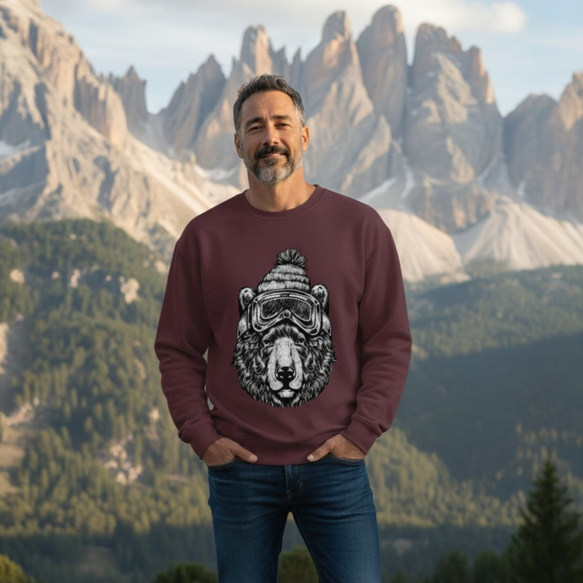 felpa sherpa orso marsicano