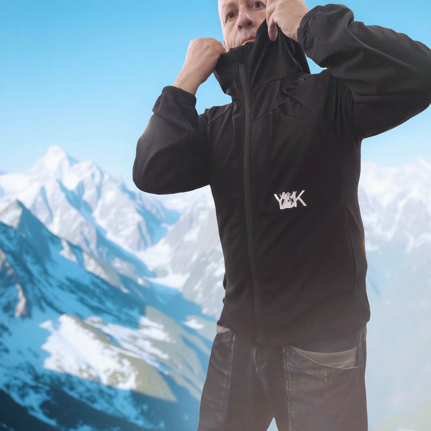 YAK Mürren hoody jkt Tessuto m.i.t.i. 🇮🇹THERMAL GRID ECO