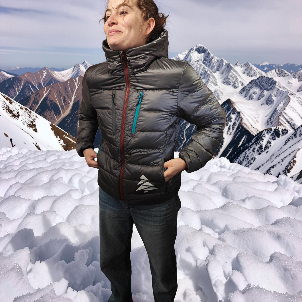 Pure nature project Val di Rose jkt  Down 850+ fill 95/5 white goose and feather responsible RDS unisex