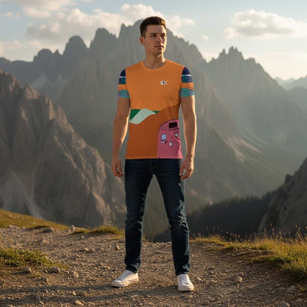 YAK Bafile Orange T-shirt light uomo