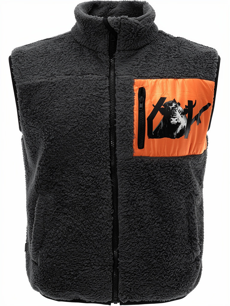 YAK smanicato poliestere SHERPA pelo lungo