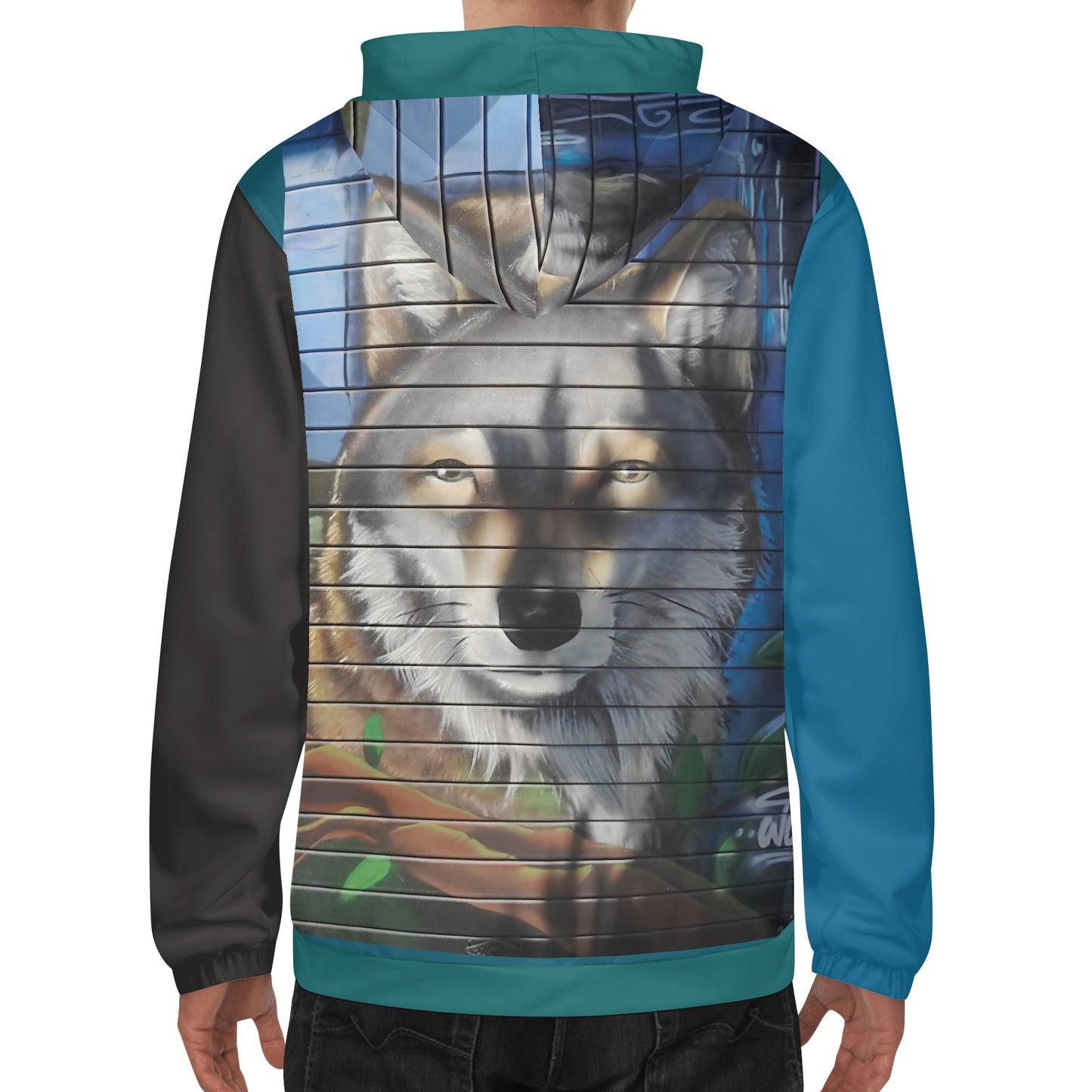 Pure Nature Project Lupo store Mens Lightweight All Over Printing Hoodie Sweatshirt