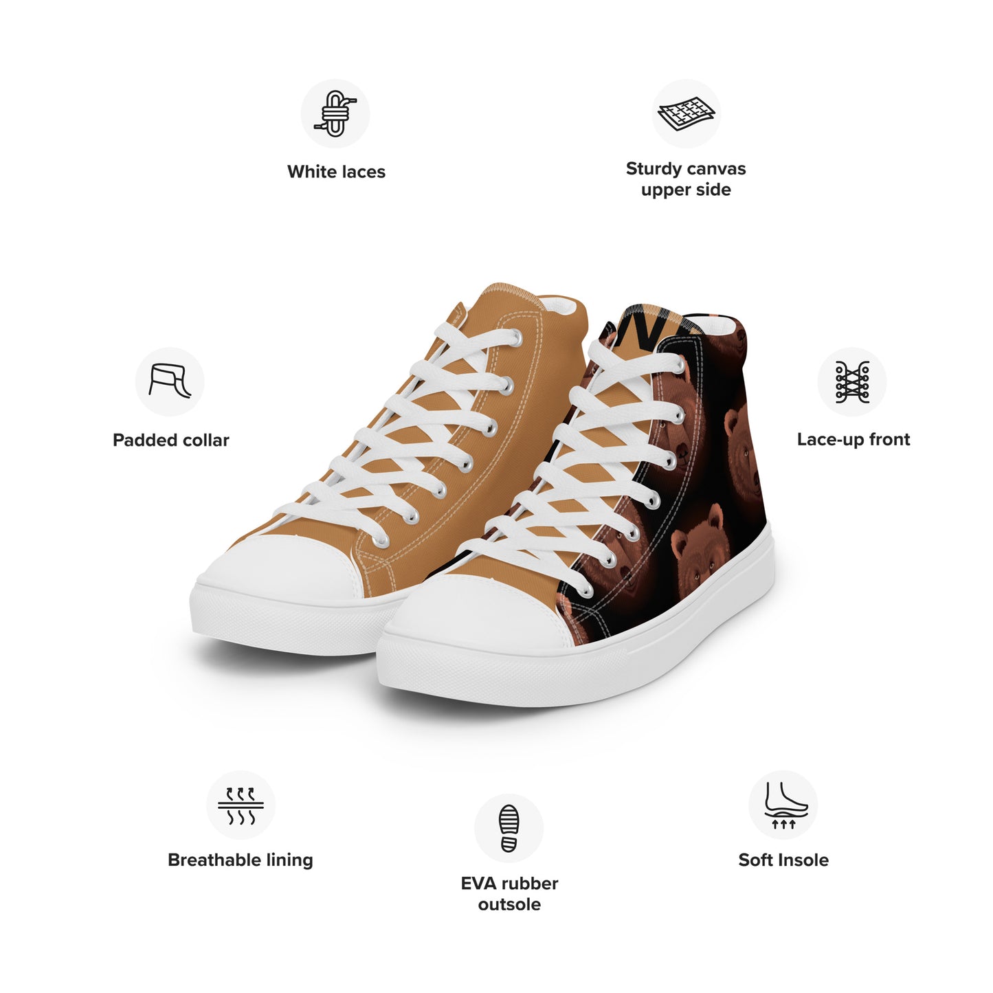 Pure Nature Project ORSO Marsicano Sneakers alte in tela da uomo