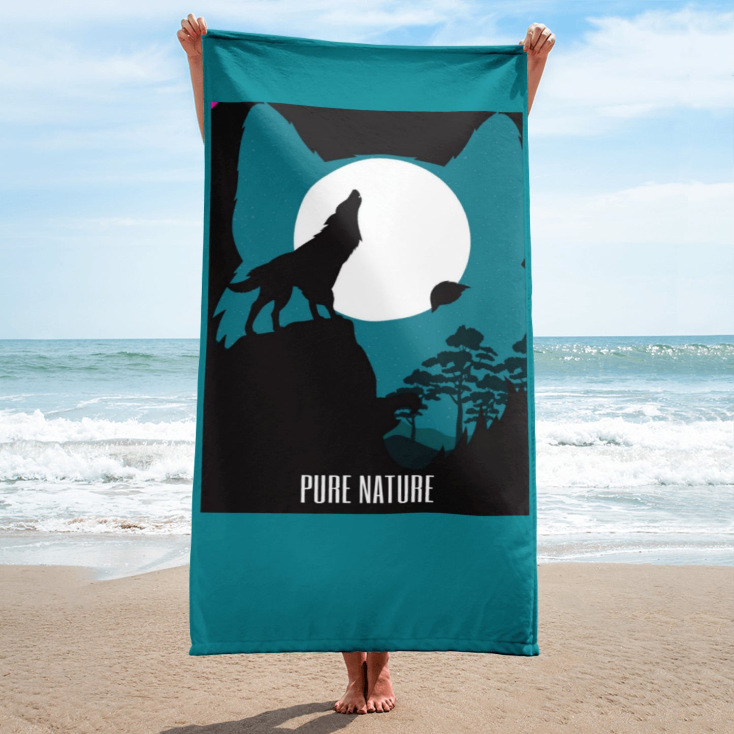 Pure Nature Project lupo asciugamano wolf